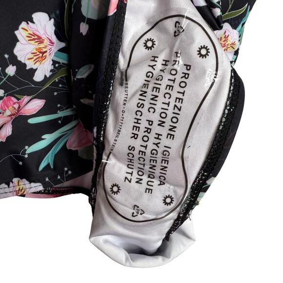 PatPat Floral Ruffle Sleeve Front Keyhole Cutout One-Piece Swimsuit Size Small - Picture 9 of 12